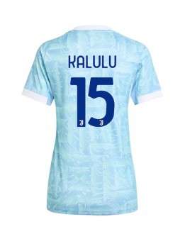 Billige Juventus Pierre Kalulu #15 Bortedrakt Dame 2025-26 Kortermet